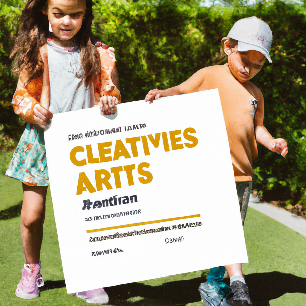 Children marking a map during a scavenger hunt